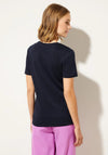 Street One Basic Crew Neck Top, Deep Blue