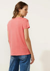 Street One Crew Neck Text Print T-Shirt, Legendary Rose