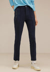 Street One Slim Fit Trousers, Deep Blue
