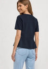 Street One Round Neckline A-Line T-Shirt, Navy