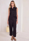 Street One Button Front Blouse, Brown
