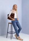 Street One Faux Fur Sleeveless Jacket, Light Beige