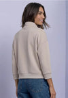 Street One Silk-look Jacket, Light Beige
