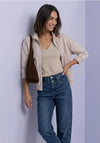 Street One Silk-look Jacket, Light Beige