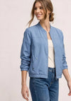 Street One Front Zip with Stud Detail Jacket, Blue