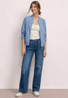 Street One Front Zip with Stud Detail Jacket, Blue