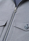 Street One Checked with Funnel Neckline Jacket, Navy