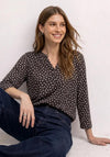Street One Polka Dot Blouse, Brown