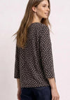Street One Polka Dot Blouse, Brown