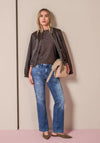 Street One Polka Dot Blouse, Brown