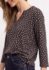 Street One Polka Dot Blouse, Brown
