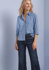 Street One Cord Collar Shirt, Blue