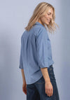 Street One Cord Collar Shirt, Blue