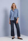 Street One Cord Collar Shirt, Blue
