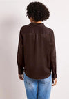 Street One Linen Button-Down Blouse, Brown