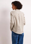 Street One Linen Button-Down Blouse, Light Beige
