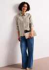 Street One Linen Button-Down Blouse, Light Beige