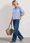 Street One V-Neckline Blouse, Blue
