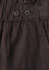 Street One Loose Fit with Button Detail Shorts, Brown