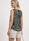 Street One Animal Print Top, Black and White