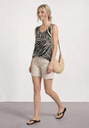 Street One Animal Print Top, Black and White