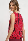 Street One Abstract Print Top, Red Multi