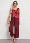 Street One Abstract Print Top, Red Multi