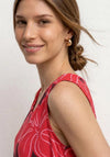 Street One Abstract Print Top, Red Multi