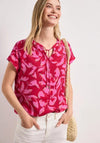 Street One Abstract Print Blouse, Red Multi