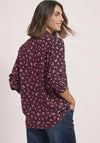 Street One Long Sleeve with Bow Detail Blouse, Wine