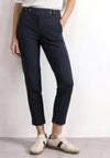 Street One Slim Leg Cropped Trousers, Navy