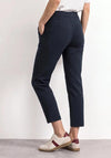 Street One Slim Leg Cropped Trousers, Navy