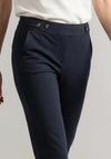 Street One Slim Leg Cropped Trousers, Navy