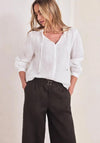 Street One Loose Fit Wide Leg Trousers, Brown