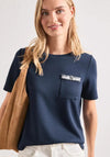 Street One Chest Pocket Detail T-Shirt, Navy