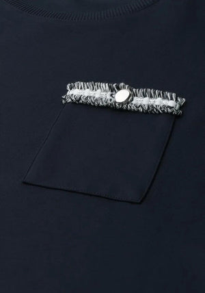 Street One Chest Pocket Detail T-Shirt, Navy