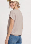Street One Scoop Neck T-Shirt, Sand