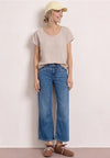 Street One Scoop Neck T-Shirt, Sand