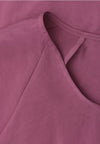 Street One Scoop Neck T-Shirt, Mauve Pink