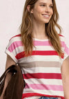 Street One Striped T-Shirt, White Multi