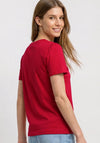 Street One Round Neck T-Shirt, Red
