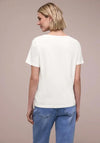 Street One Round Neck with Graphic Print T-Shirt, White