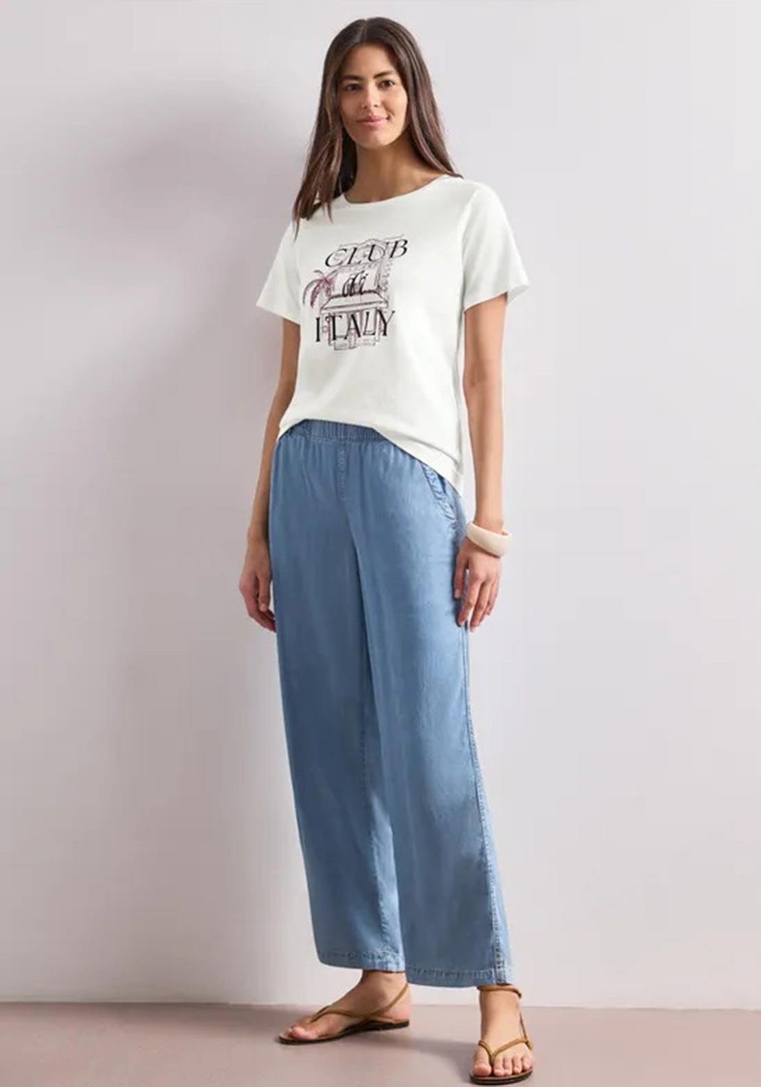 Street One Graphic T-Shirt, White Multi
