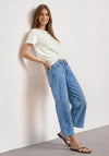 Street One Basic with Studded Detail T-Shirt, White