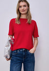 Street One Boat Neck Basic Jumper, Red