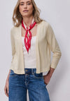 Street One Knitted Open Cardigan, Cream