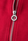 Street One Cropped Zip Up Bomber Jacket, Red