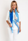 Street One Graphic Print Lightweight Scarf, Blue Multi