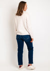 Street One Cable Knit Jumper, Whisper Crean Melange