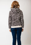 Street One Zebra Print Hoodie, Brown